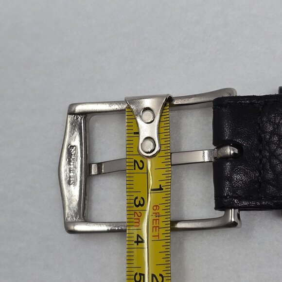 Martin Dingman Belt Mens Sz 40 Premium European Calfskin Black Leather - Picture 5 of 16